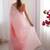 Pink  chiffon designer saree