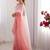 Pink  chiffon designer saree