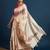 Cream floral printed saree