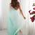 Sea green  chiffon designer saree