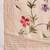 Cream floral printed with embroidered border saree with unstitched blouse