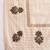 Cream floral printed with embroidered border saree with unstitched blouse