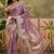 Lavender woven design banarasi sarees