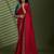 Magenta beads stones silk chiffon party sarees