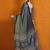 Grey block printed saree with blouse