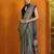 Grey ethnic motifs printed saree