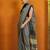 Grey ethnic motifs printed saree