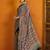 Red printed block print saree with blouse