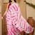 White tie and dye printed saree