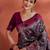 Pink woven design zari saree with unstitched blouse