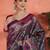 Pink woven design zari saree with unstitched blouse