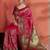 Pink woven design zari saree with unstitched blouse