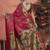 Pink woven design zari saree with unstitched blouse