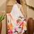 White ethnic motifs printed saree with unstitched blouse piece