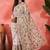 White embroidered saree with blouse piece