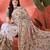White embroidered saree with blouse piece