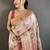 Off white woven design silk blend handloom jamdani saree