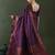 Purple woven design banarasi saree with blouse piece