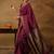 Black woven design sarees with blouse piece