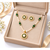 Natural pearls Set with green onyx stones pendant set 
