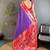 Lavender woven design paithani sarees with blouse