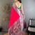 Pink woven design paithani sarees with blouse
