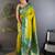 Lime woven design paithani sarees with blouse