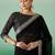 Black sequined  georgette sarees