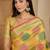Yellow woven design zari saree