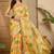 Yellow woven design zari saree