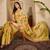 Yellow woven design zari saree