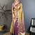 Gold woven design zari silk blend kanjeevaram saree