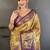 Gold woven design zari silk blend kanjeevaram saree