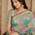 Blue woven design zari saree