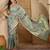 Blue woven design zari saree