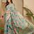 Blue woven design zari saree