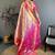 Blue ethnic motifs woven design zari silk blend kanjeevaram saree with blouse piece