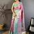 Magenta ethnic motifs zari silk blend handloom kanjeevaram saree