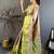 Green ethnic motifs zari silk blend kanjeevaram saree