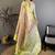 Green ethnic motifs zari silk blend kanjeevaram saree