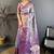 Blue woven design zari silk blend kanjeevaram saree