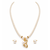 Certified Natural Freshwater Pearl Necklace Set with Pendant & Stud Earrings