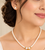 Certified Natural Freshwater Pearl Necklace Set with Pendant & Stud Earrings