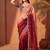Pink women ombre mirror work tissue saree
