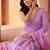 Lavender ombre mirror work tissue saree