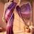 Magenta ombre mirror work tissue designer saree