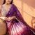 Magenta ombre mirror work tissue designer saree