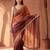 Multicolor women ombre mirror work tissue saree