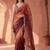 Multicolor women ombre mirror work tissue saree