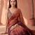 Multicolor women ombre mirror work tissue saree